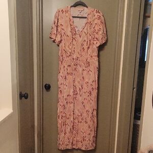 Knox Rose Pink and Red Patterned Maxi Dress